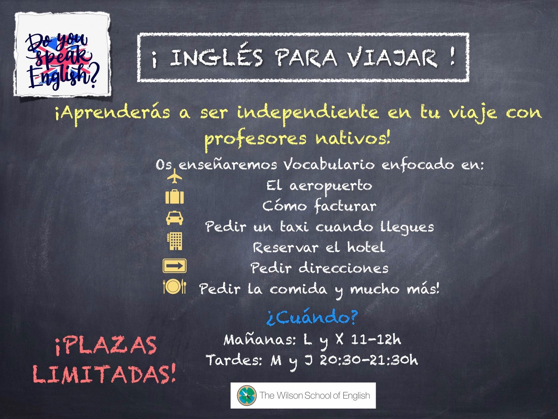 Viajar In English INGLÉS PARA VIAJAR – The Wilson School of English